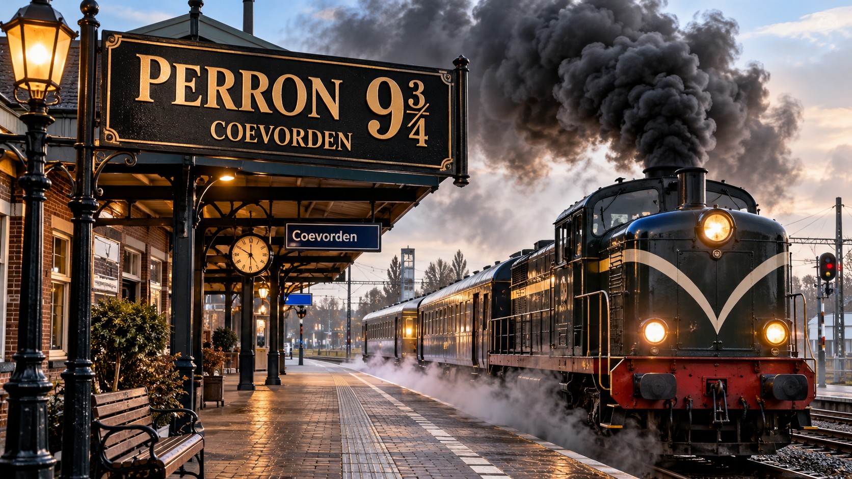 Perron 9¾ in Coevorden: Harry Potter moet even wachten